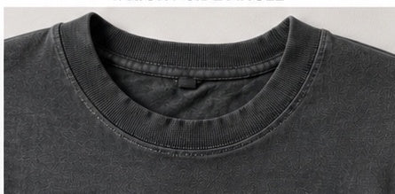 Sun faded Black Oversized T-Shirt